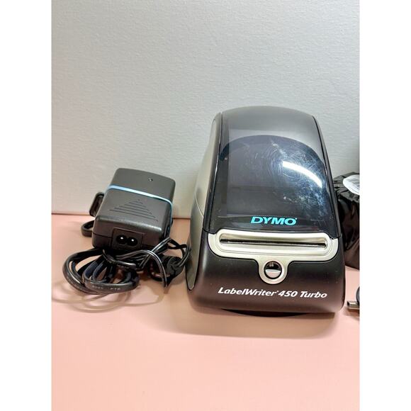Dymo 450 Turbo LabelWriter Thermal Label Printer 1750283 with Cables & Labels - Picture 2 of 6